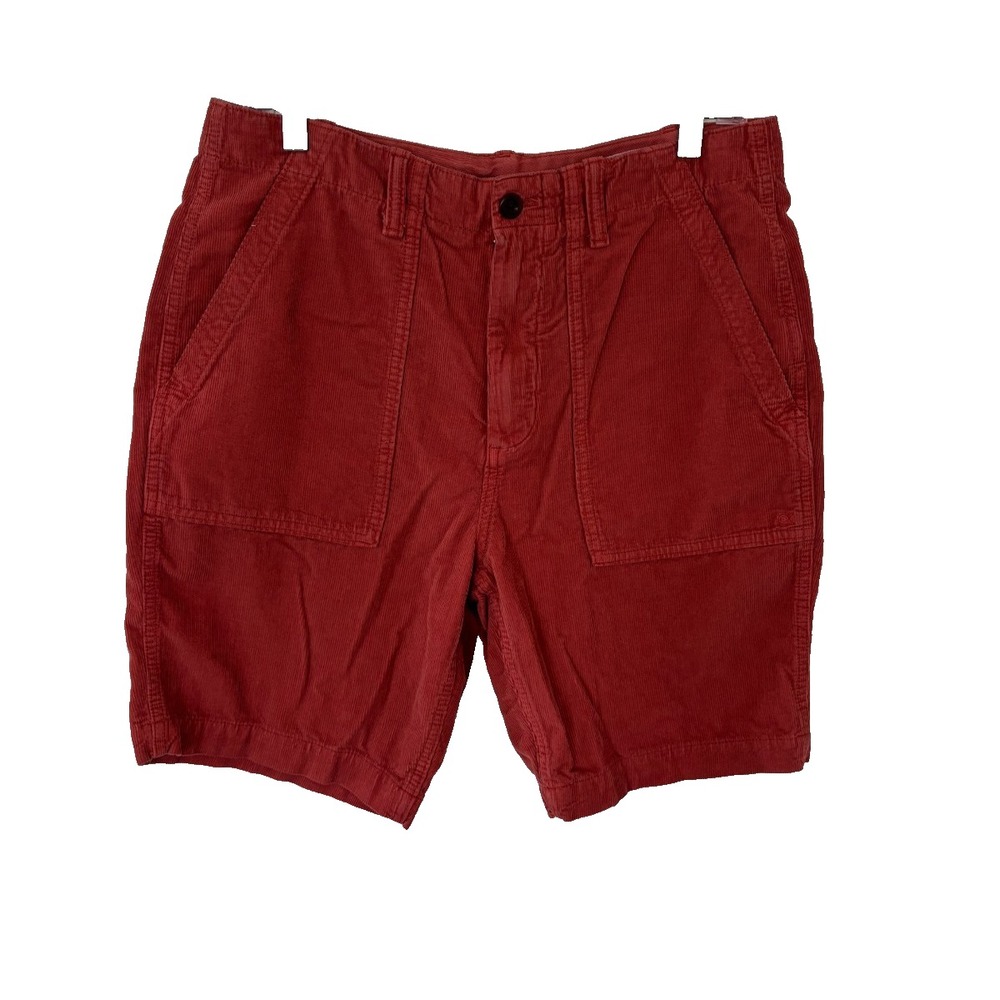Outerknown Shorts 32 rust Seventyseven Cord Utility 8" Pockets 70s Surf Retro